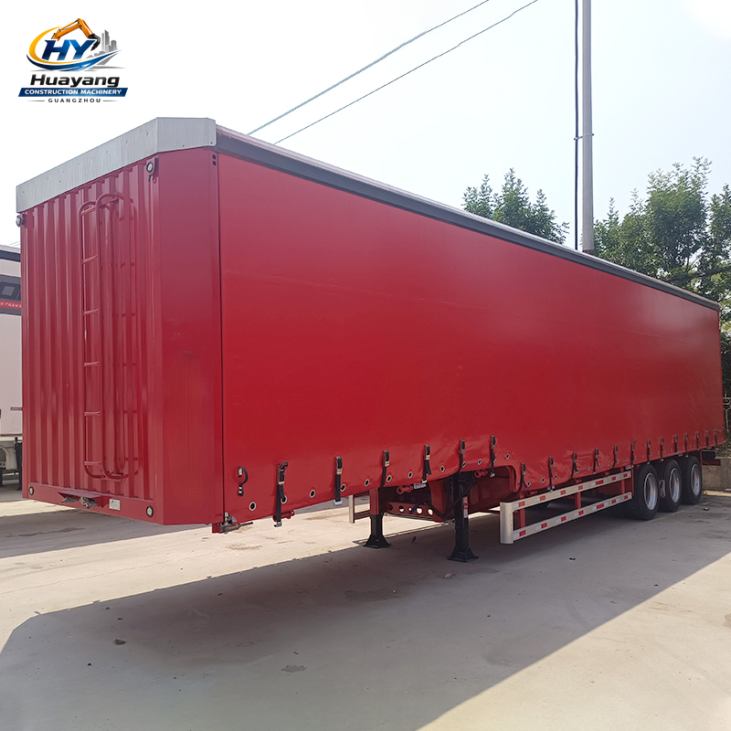 Corn Transport Curtain Side Semi Trailer