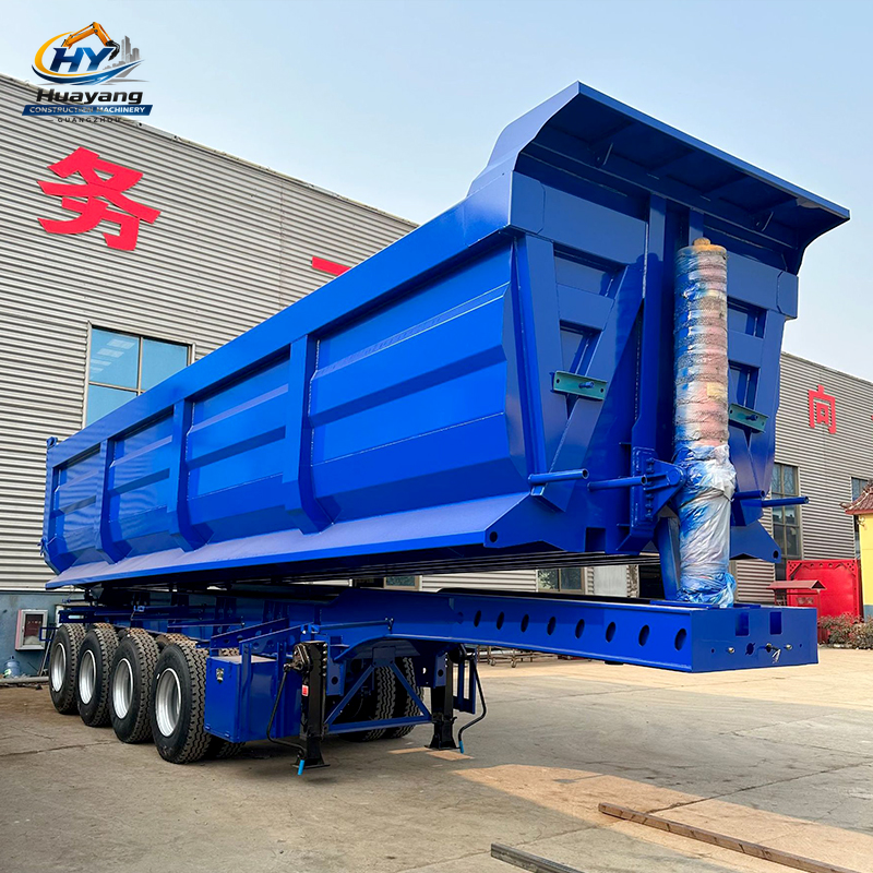 3 Axles 80 Tons U Shape Tipper Semi Trailer