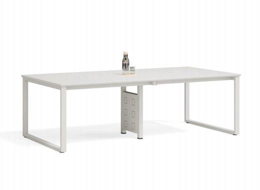 two-person financial desk