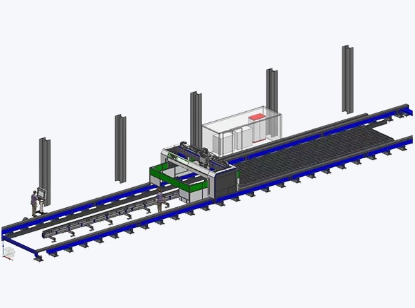 3D Five-Axis H-beam Laser Cutting Machine