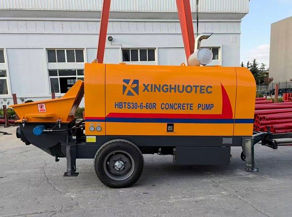 HBTS30-6-60R Concrete Trailer Pump Delivered to Colombia