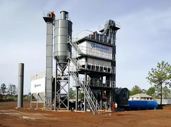 XLQ‑160 Stationary Asphalt Mixing Plant Uzbekistan Project Case