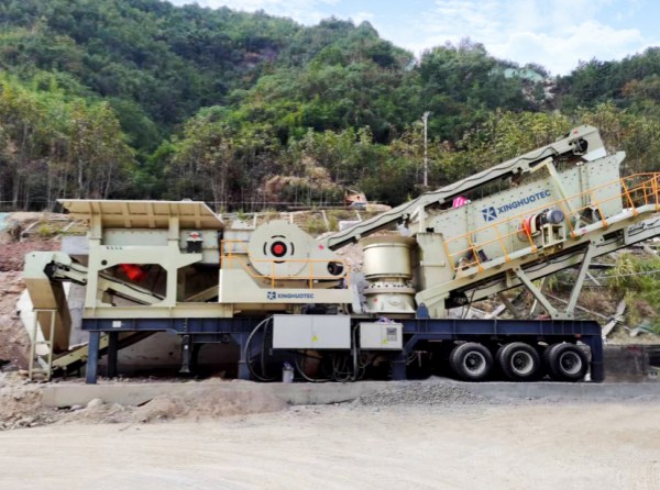 100 TPH Mobile Crushing Plant for Andesite in Indonesia