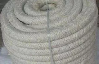 HPB02S Cuerdas redondas trenzadas de fibra biosoluble para aislamiento+Refuerzo de alambre de acero y filamento de fibra de vidrio