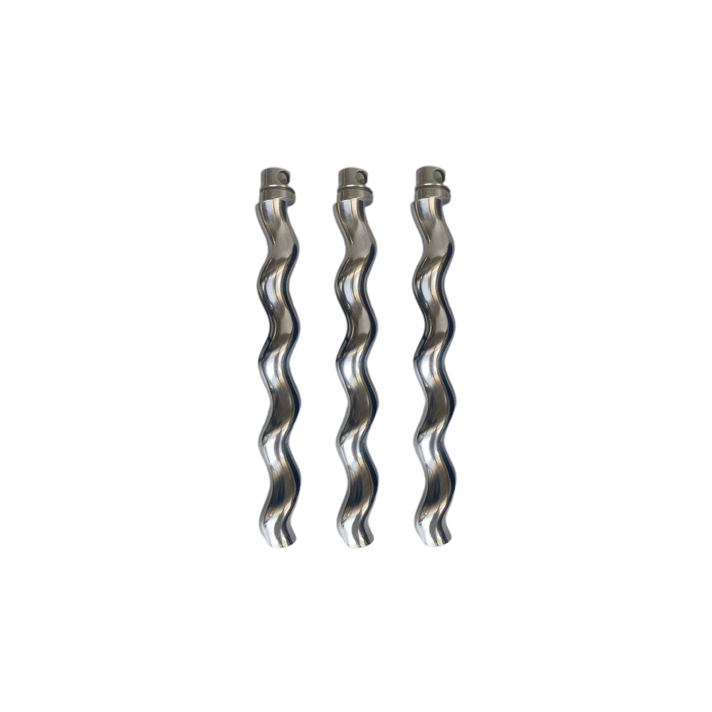 Reliable Stainless Steel Screw Pump Rotor Corrosion Resistant Screw Impeller for Smooth Fluid Transfer Customizable Cable