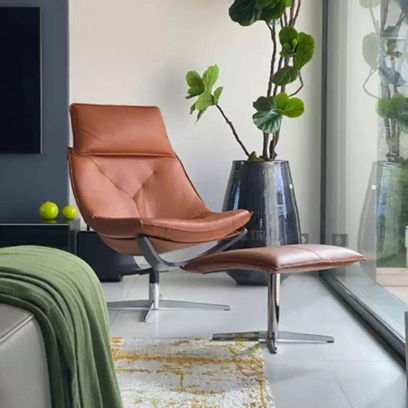 Designer Roche Bobois Lounge Chair Rotating Dolphin Armchair Hotel Rotating Model Room Chair Personalized Single Seater Chair