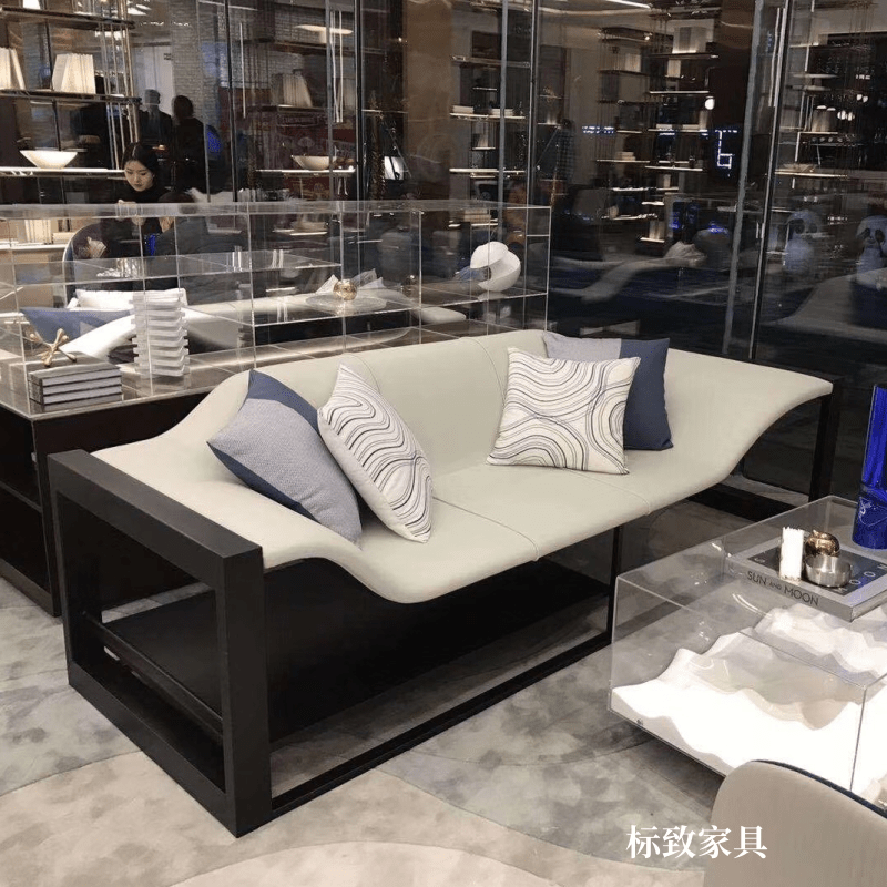 Italian Design Massaud Lounge Chair – Terminal 1 Style | Showroom/Hotel Leisure Sofa Bookshelf Chair