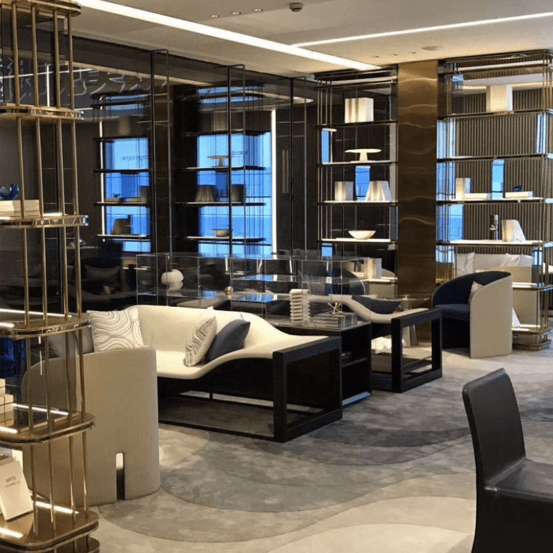 Italian Design Massaud Lounge Chair – Terminal 1 Style | Showroom/Hotel Leisure Sofa Bookshelf Chair