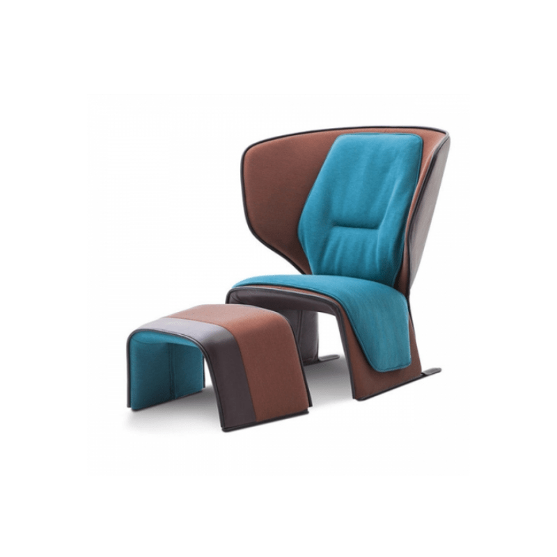 Light Luxury Fiberglass Geometric Chaise Lounge – Creative Diamond-Armrest Lazy Chair for