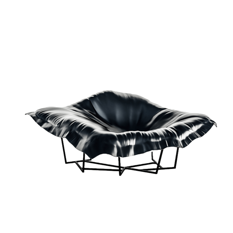 Designer Irregular Cloud Sofa & Lotus Chaise Lounge – Creative Fiberglass Leisure Chair for Showroom