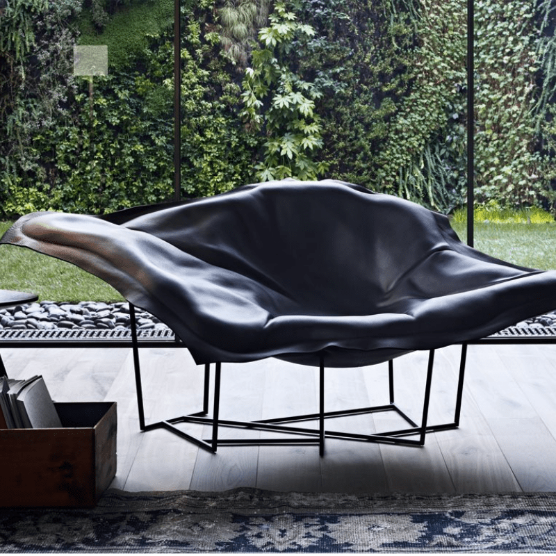 Designer Irregular Cloud Sofa & Lotus Chaise Lounge – Creative Fiberglass Leisure Chair for Showroom
