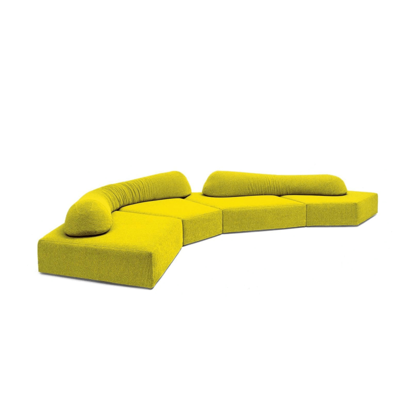 Italian Minimalist Rock Sofa – High-End Modular Fabric Sofa for Villa & Large Flat