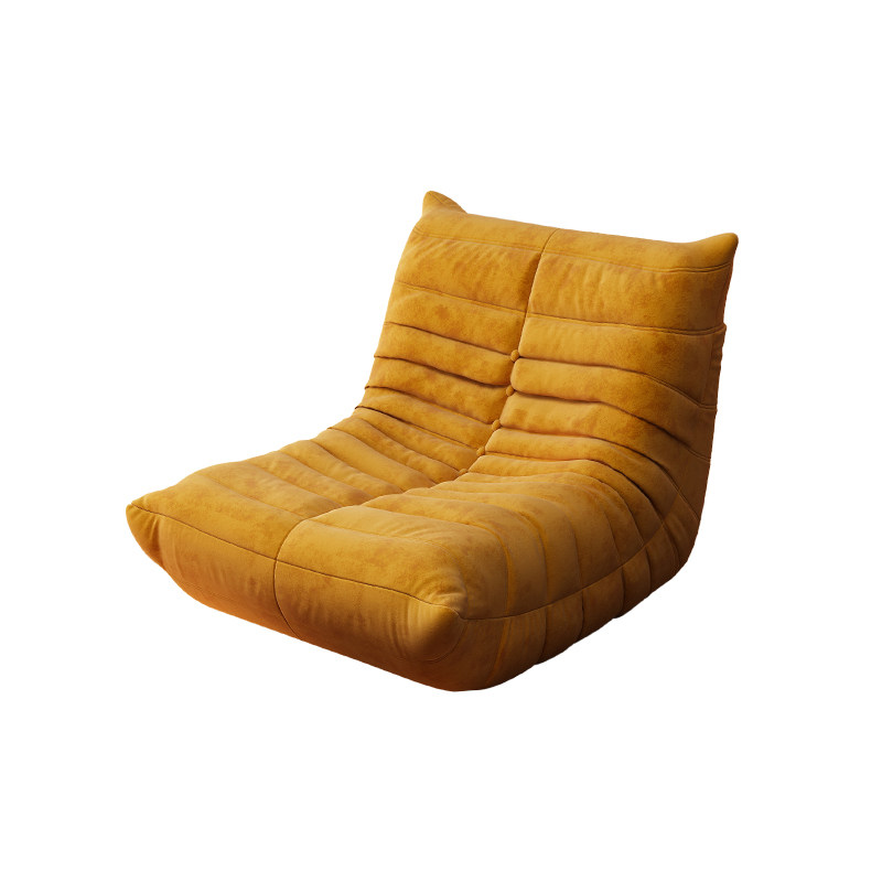 Vacuum-Compressed Caterpillar Sofa: Full Sponge Lazy Single Chair, Reclining & Sleep-Friendly