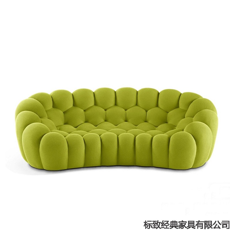 Compressed Sofa | Cross-Border Bubble Style | Modern Designer's Creative Arc-Shaped Football Chair, One-Piece Molded