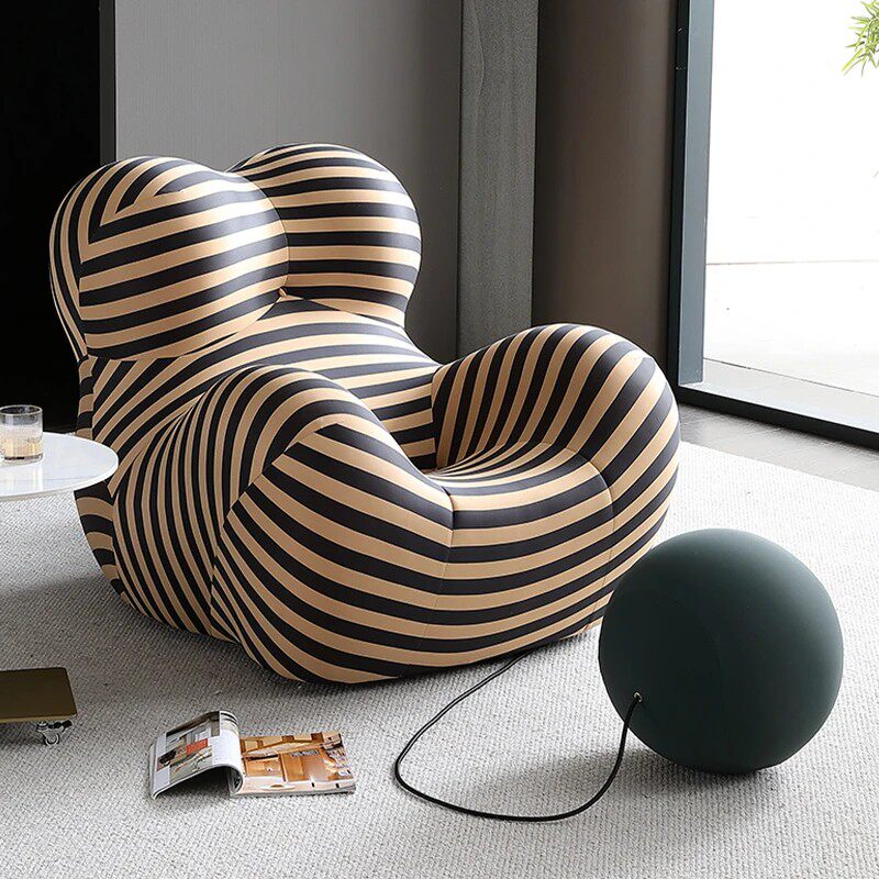 Mom's Embrace Compressed Sofa | One-Piece Molded Lazy Single Leisure Chair for Study & Living Room