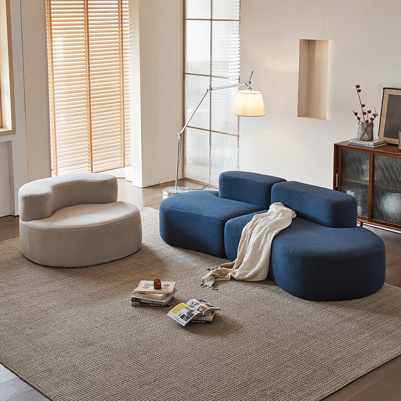 Roll-Packed Sponge Only Compression Sofa Chair | Skeleton-Free Viral Style for Small Spaces