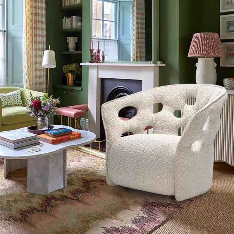 Designer Nordic Light Luxury ROOT Cave Chair - Hollow-out Irregular Single Negotiation & Hotel Showroom Chair