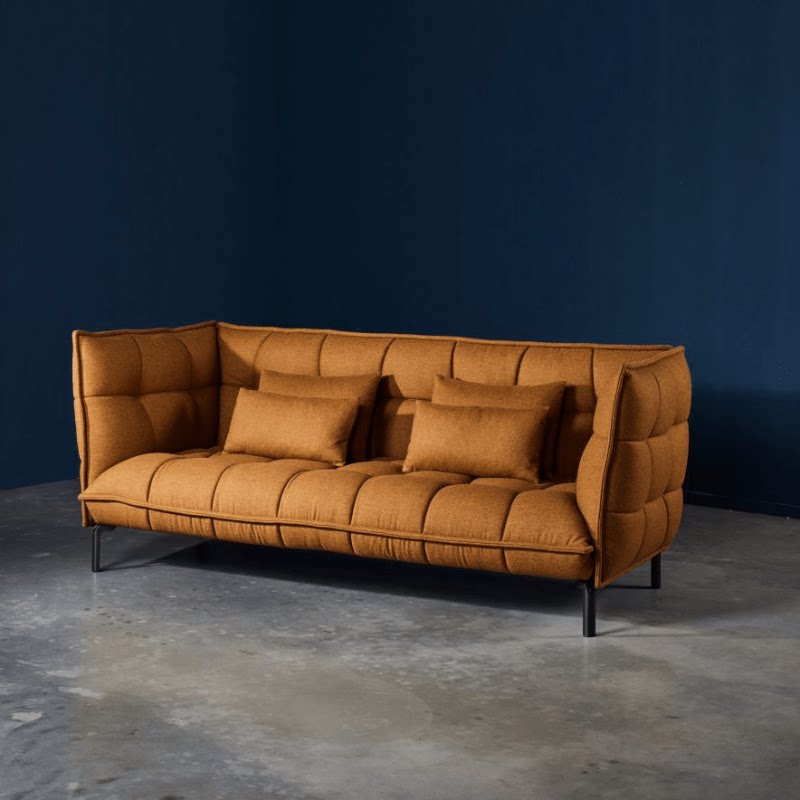 Designer Husk Sofa - Minimalist Modern Muscular Bread-shaped Rice Husk Leisure Sofa for Hotel Showrooms