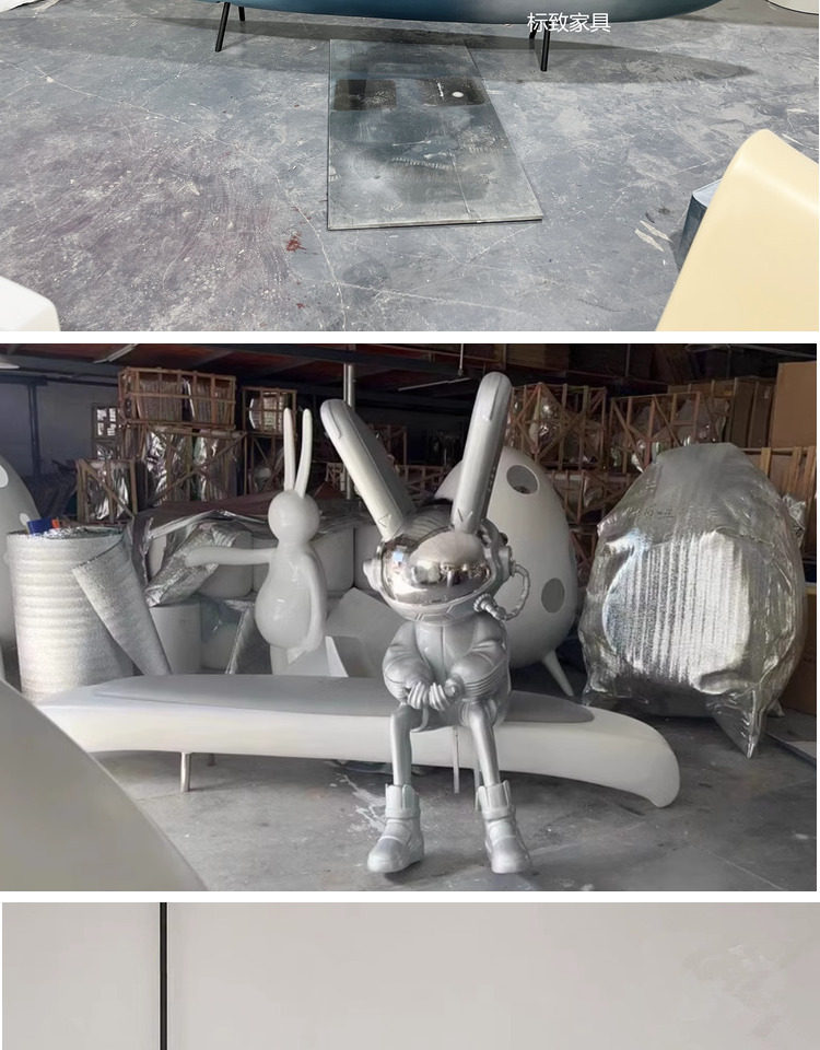 Designer Modern Fiberglass Art Sailboat Chair - Boat-shaped Bench for Marketing Centers & Outdoor Art Seating