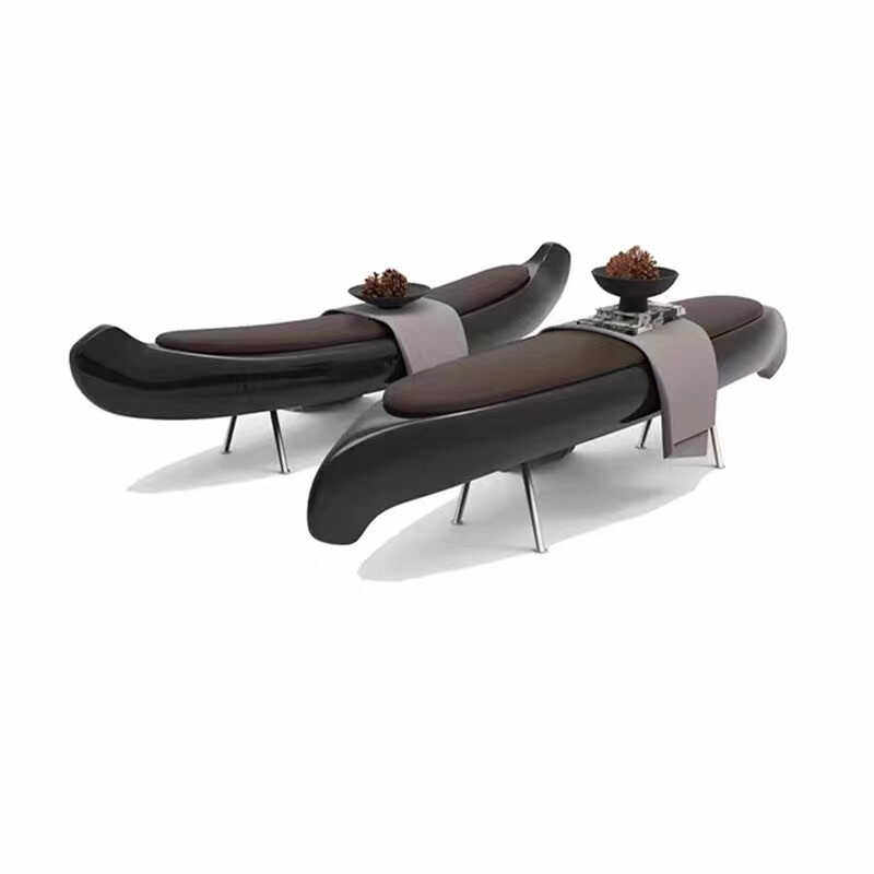 Designer Modern Fiberglass Art Sailboat Chair - Boat-shaped Bench for Marketing Centers & Outdoor Art Seating