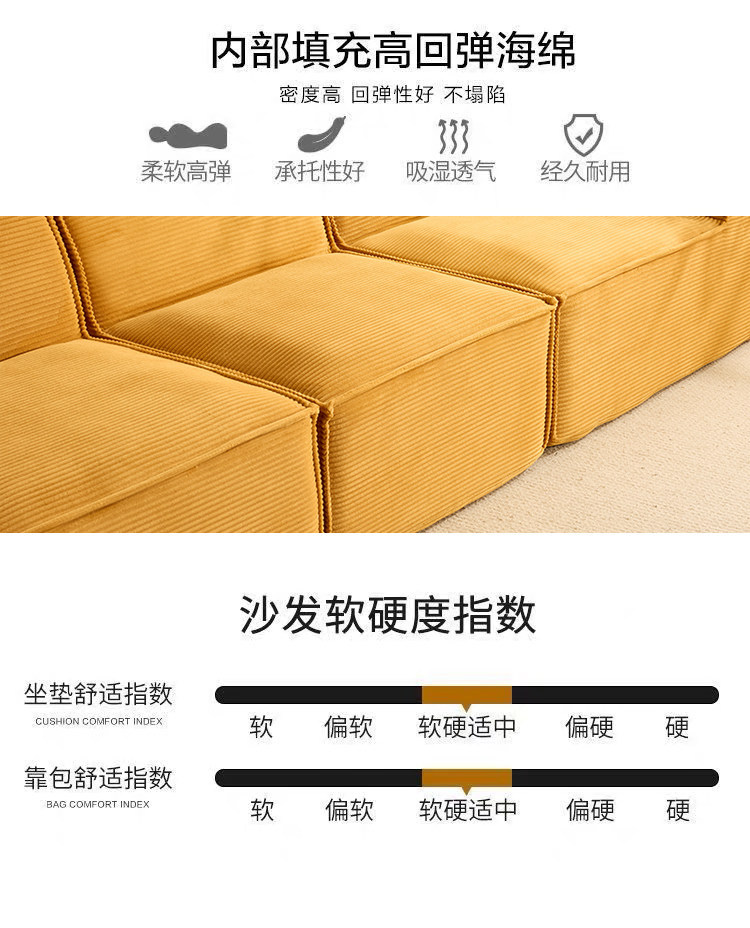 Compressed Retro Foldable Sofa Bed | Dual-purpose Fabric Sofa, Mid-Century Style for Living Room, Export Quality