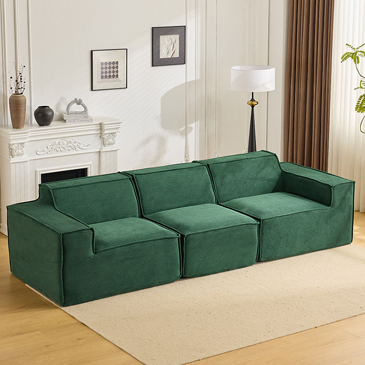 Compressed Retro Foldable Sofa Bed | Dual-purpose Fabric Sofa, Mid-Century Style for Living Room, Export Quality