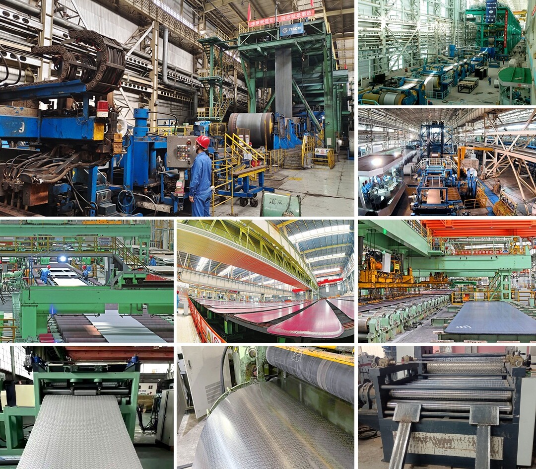 2-不锈钢压花板-生产线