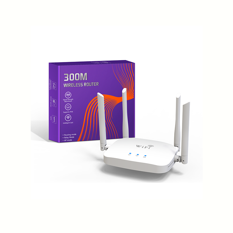 DNXT N300 远程 4G LTE 无线路由器 智能 4 外置天线 VPN IPTV Openwrt 家用 Mesh 室内