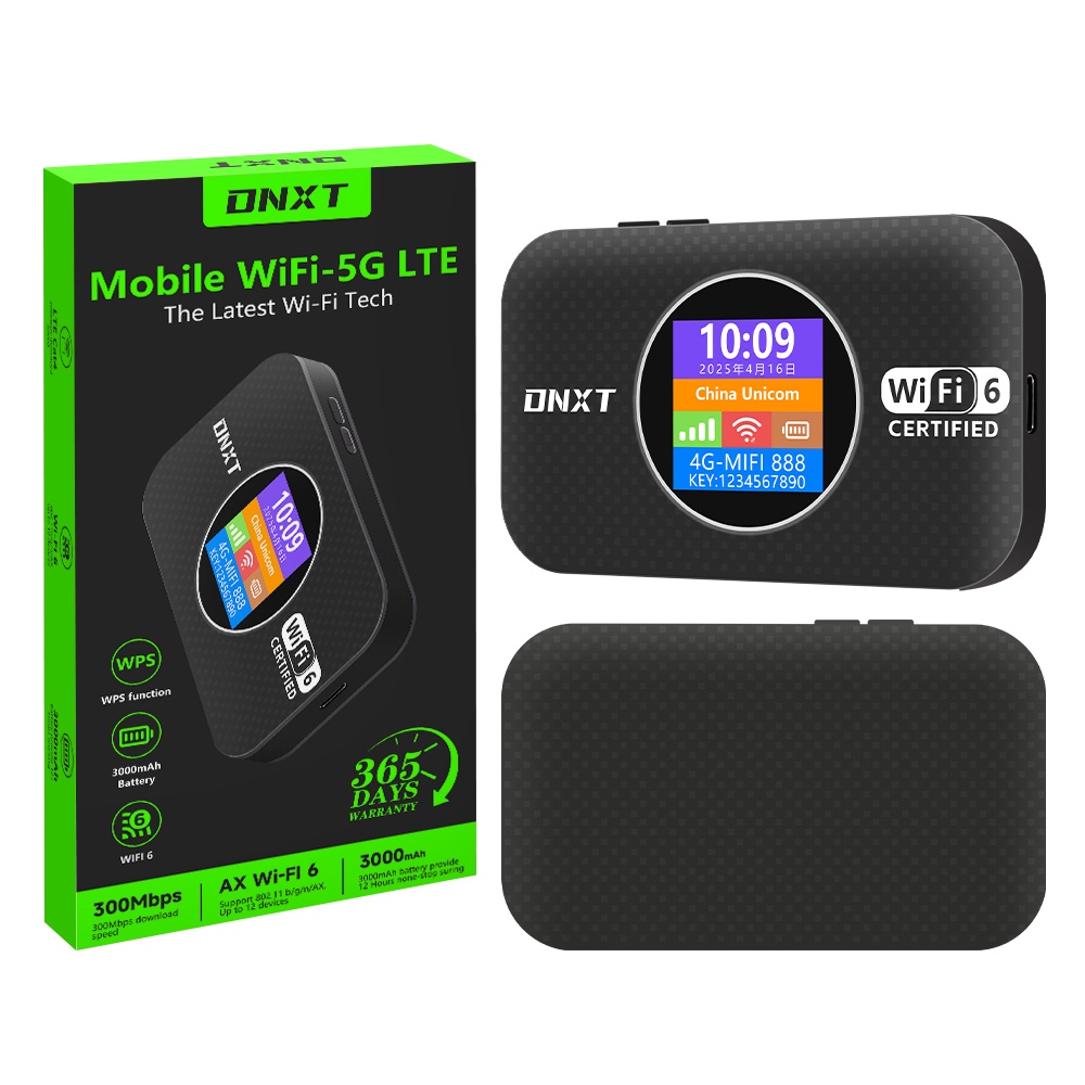 Roteador sem fio portátil 4G LTE MIFI USB Type-C Plug 300Mbps