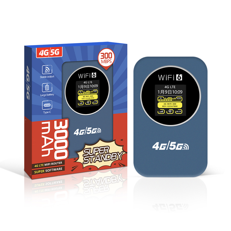 Router WiFi portátil M32 LCD com bateria de 3000MAH, hotspot móvel portátil de alta capacidade para uso externo com ranhura para cartão SIM e dispositivo router WiFi