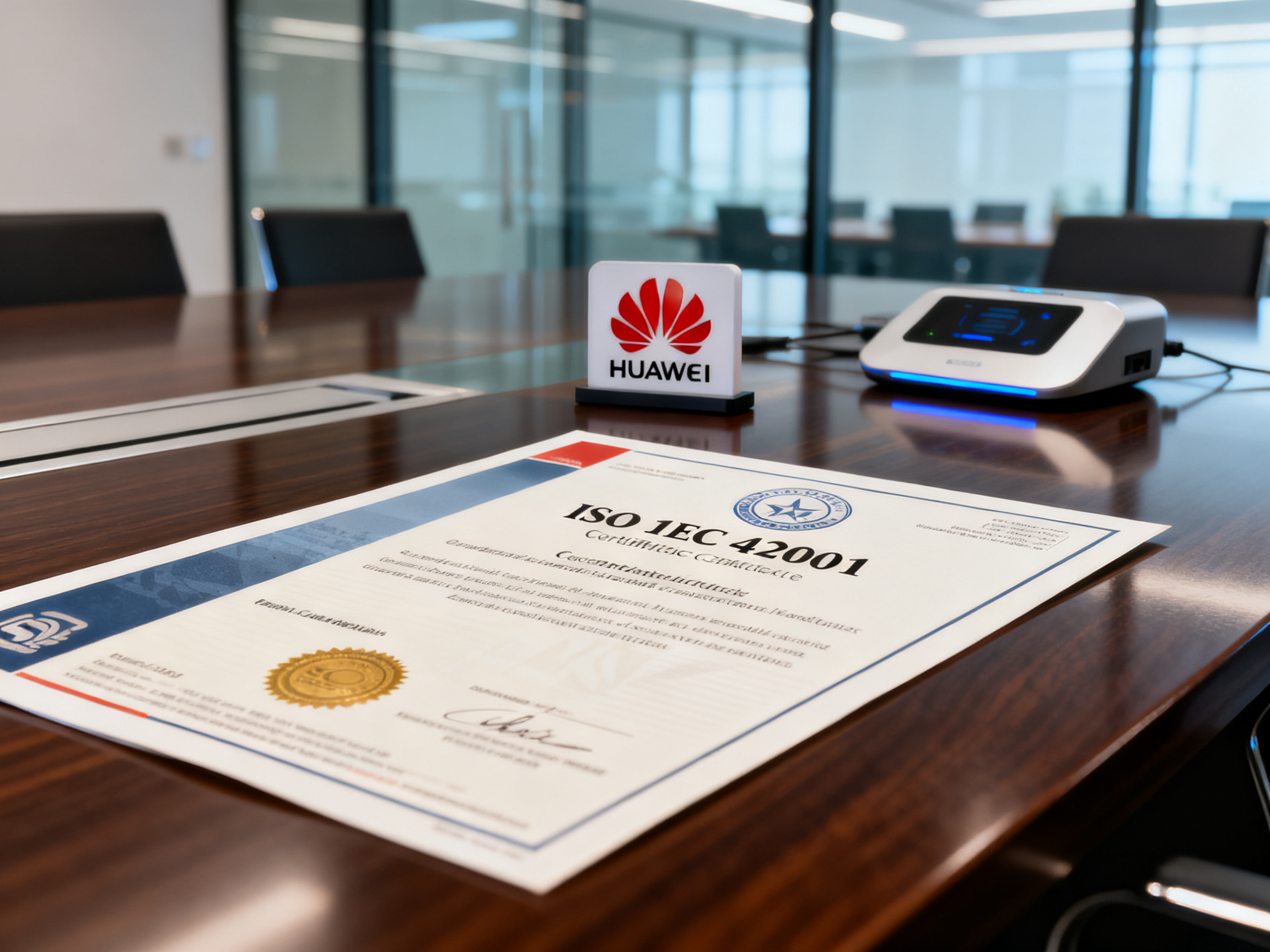 Our Awards Huawei ISO/IEC 42001 Certification, Jointly Building a Defense for Responsible AI Development