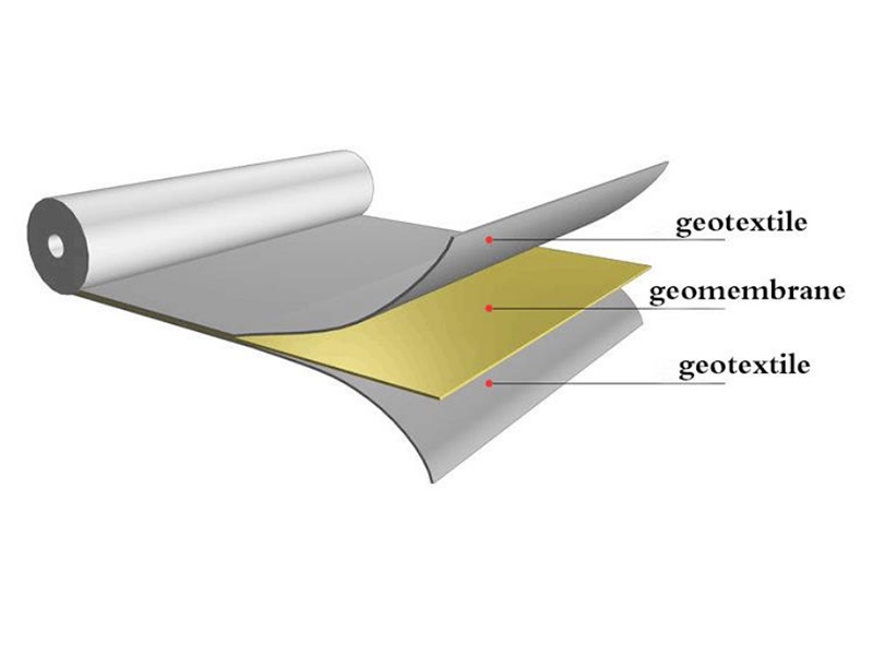 Composite Geomembrane with Geotextile 