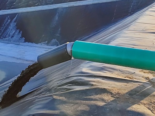 The wastewater treatment pool project of the farm in Mongolia