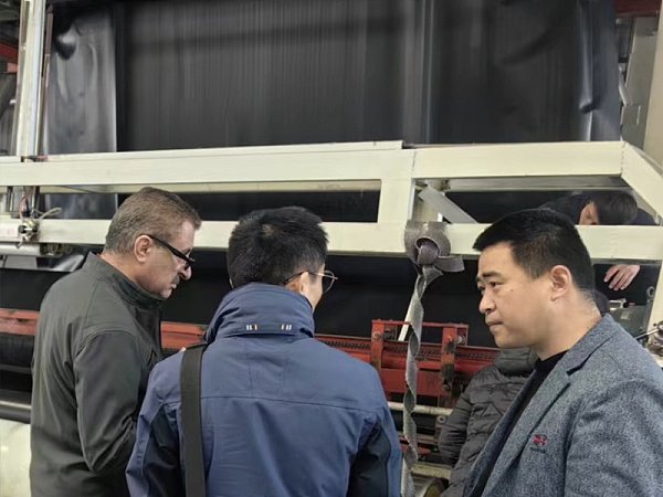 Egyptian customers visit the factory