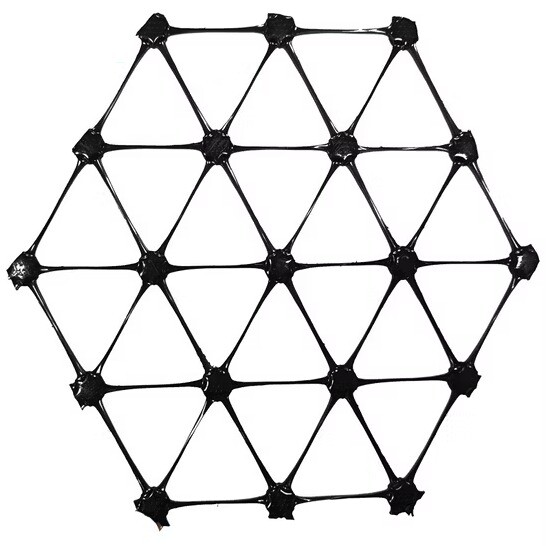 Triaxial plastic geogrid