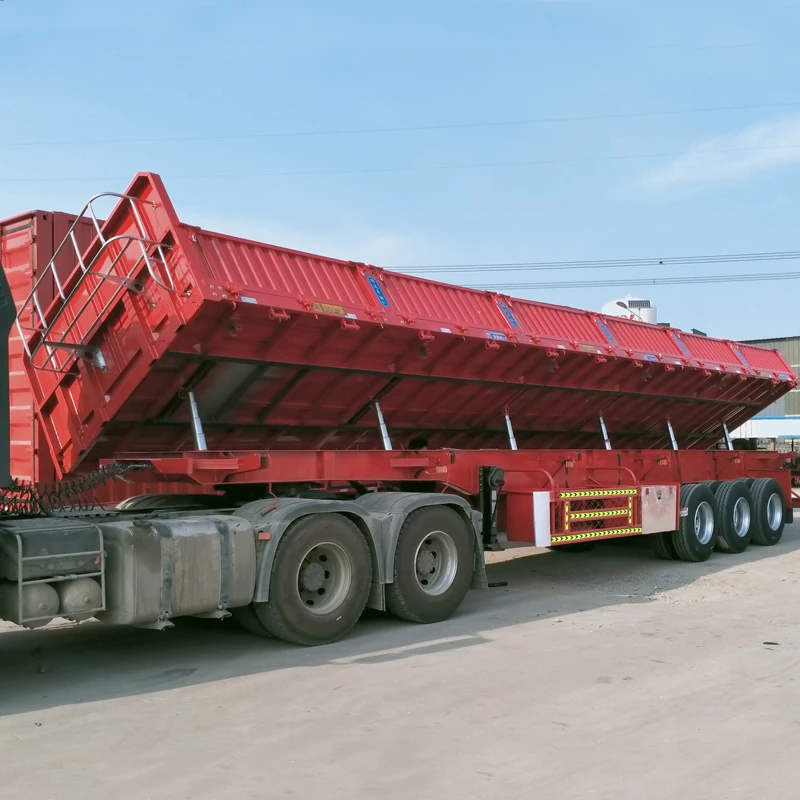 Used 60 Ton Side Tipper Semi Trailer