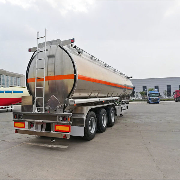 Used 3 Axle Aluminum Tanker Trailer for Fuel & Chemicals