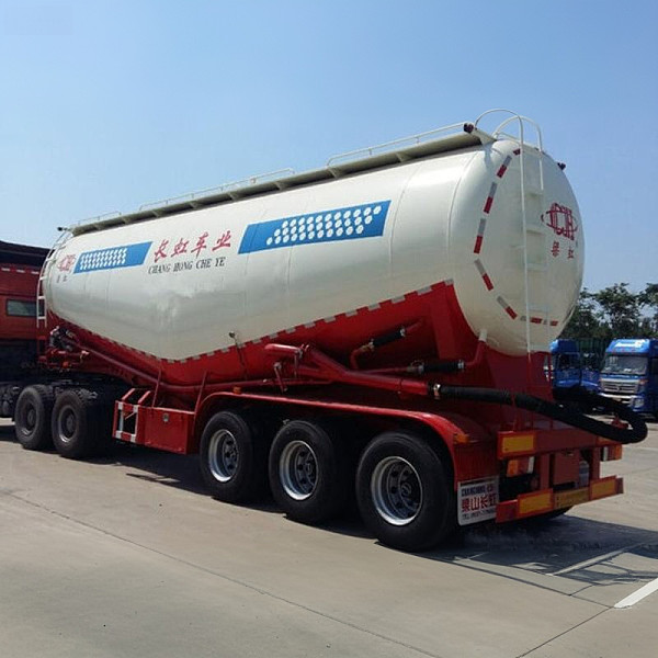 Used 45 cubic meter powder material transportation semi-trailer