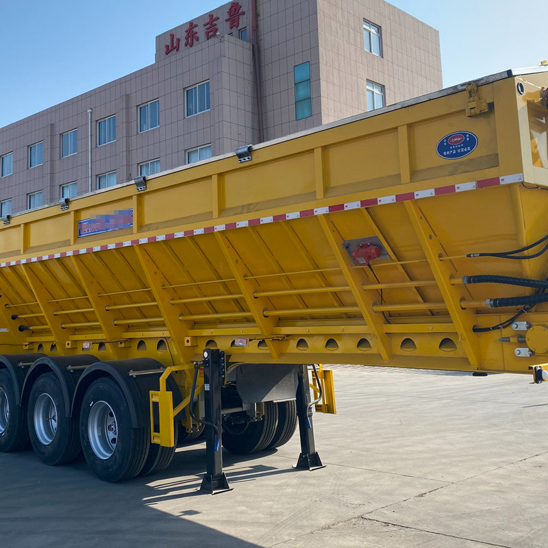 Used intelligent conveyor belt powder material transportation semi-trailer