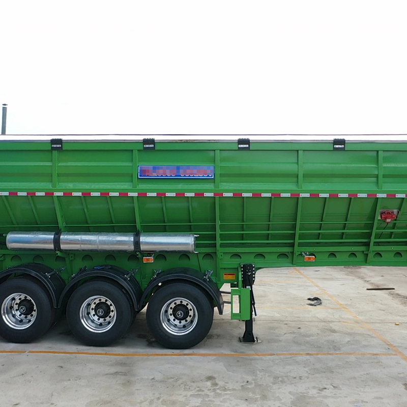 Used intelligent conveyor belt powder material transportation semi-trailer