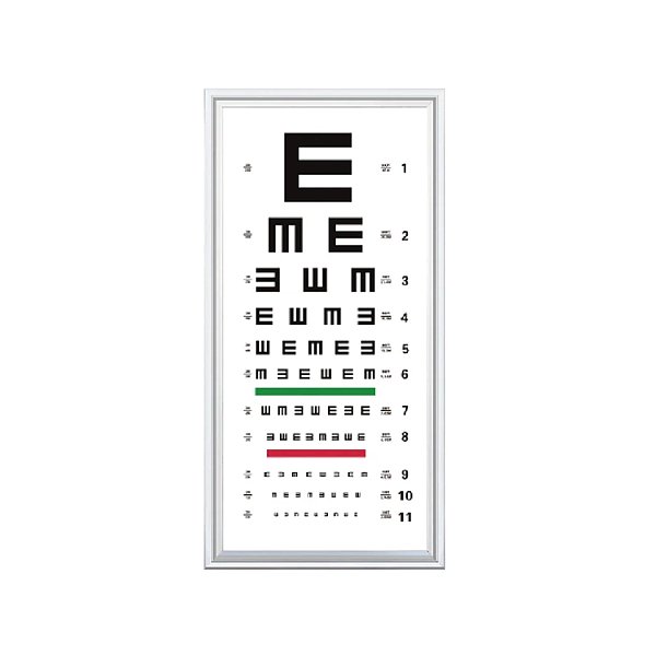 E Chart For Visual Acuity