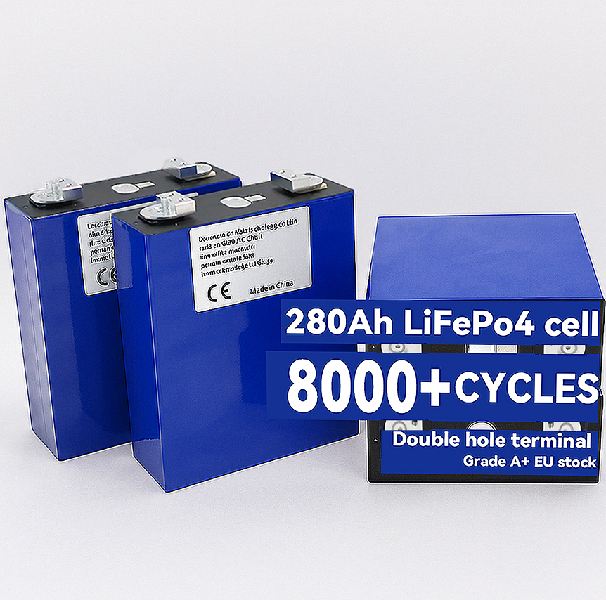 3.2V 314Ah 280Ah LiFePO4 Battery Cell Deep Cycle Lithium Battery, Suitable for Solar, RV, and Marine Applications