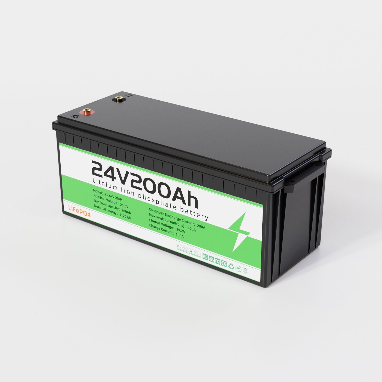 200Ah lithium iron phosphate battery pack energy storage system, split-type high-performance lithium iron phosphate