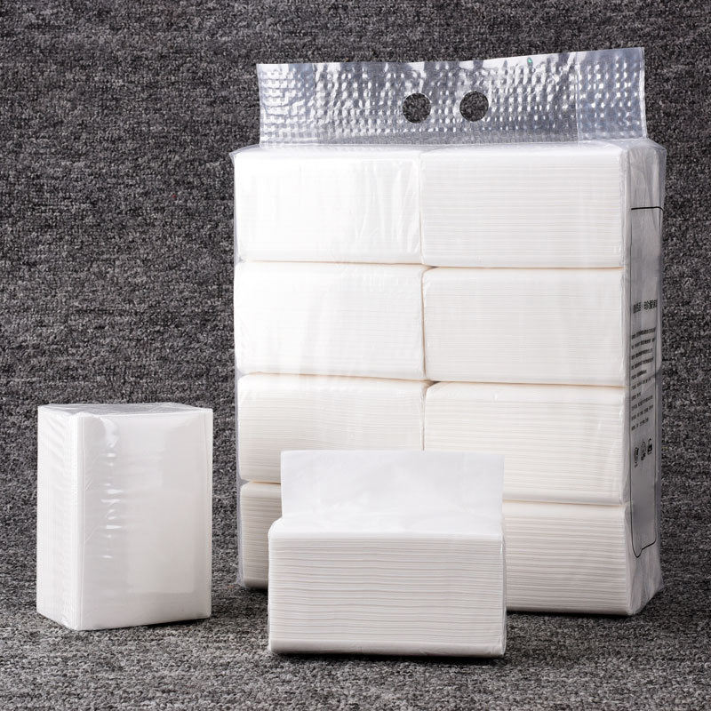 Papier mouchoir avec emballage plastique blanc