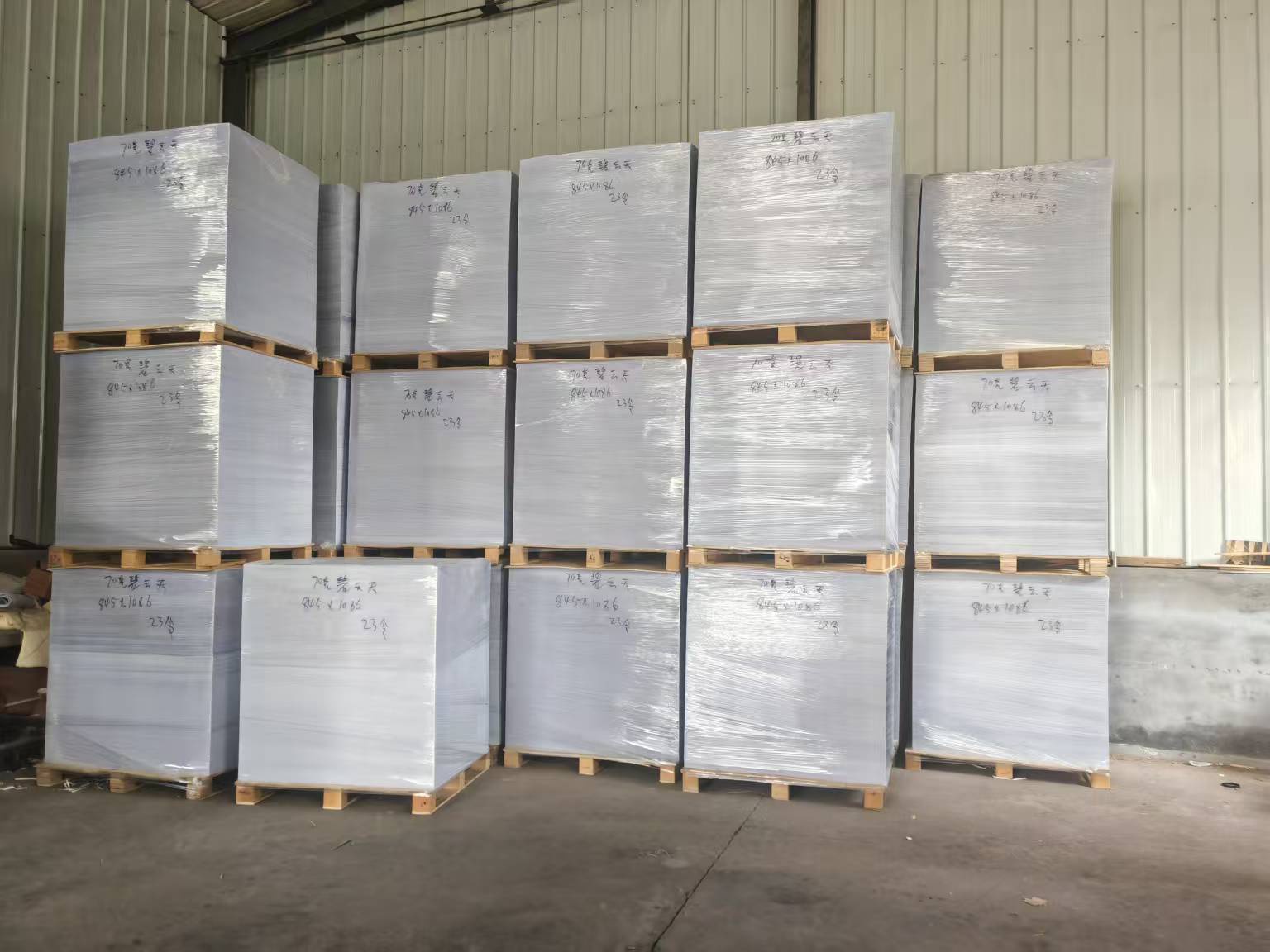 Grand format de papier plat