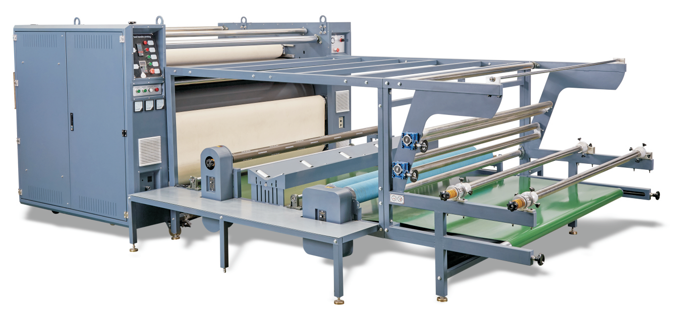 Multi-function roll heat tr ansfer machine with full oil tank