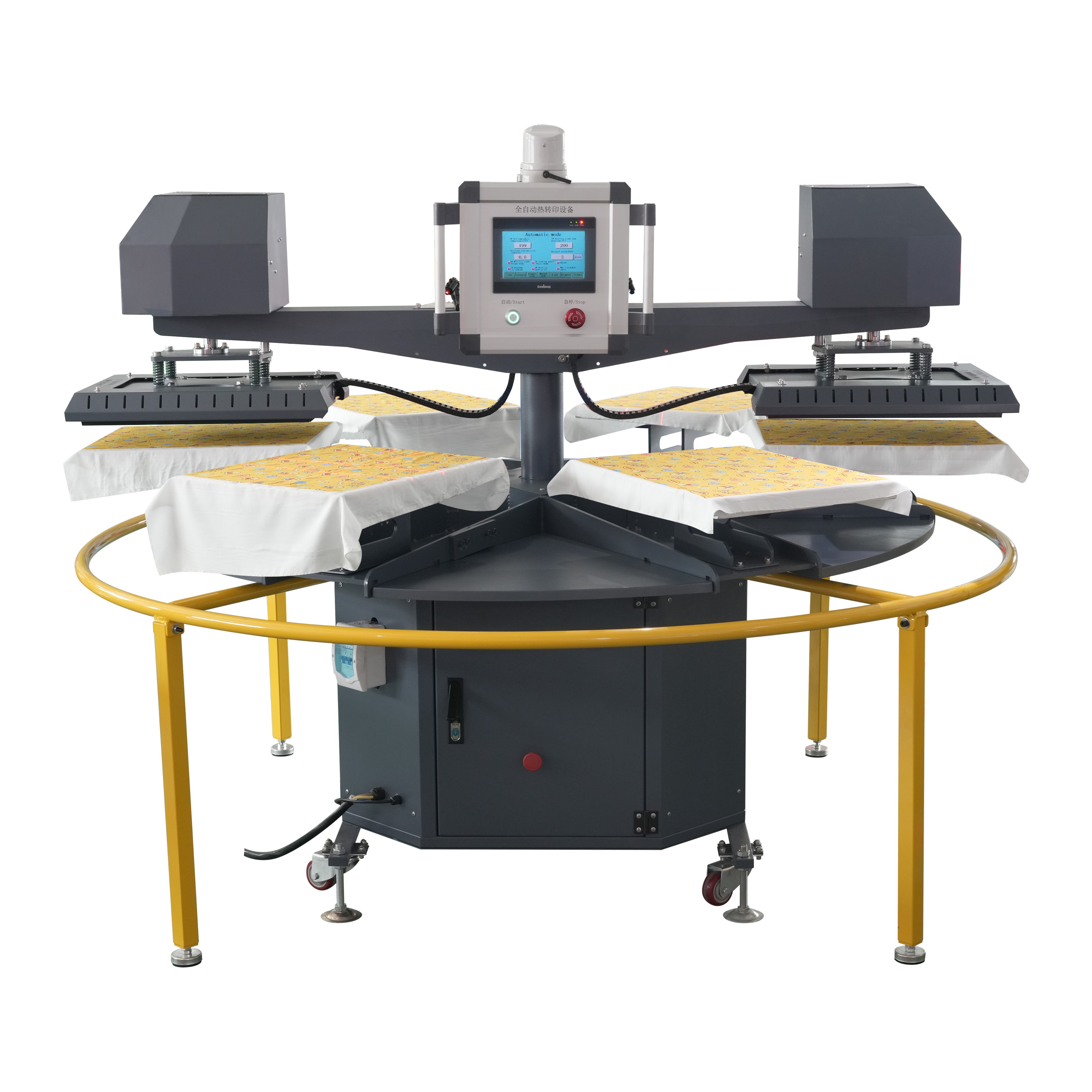 Double-head Multifunctional Six-Station Heat Press Machhine