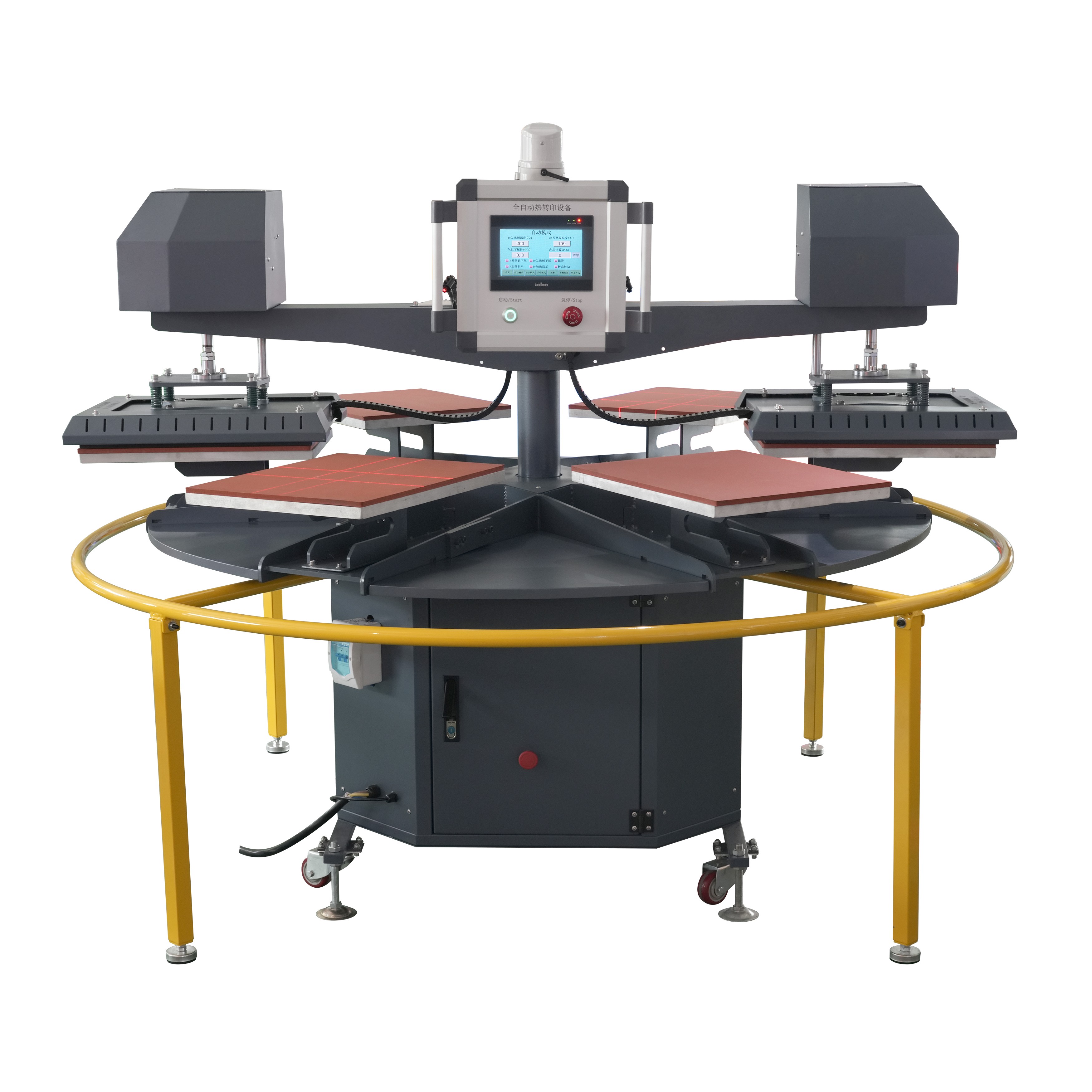 Double-head Multifunctional Six-Station Heat Press Machhine