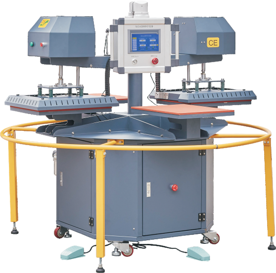 Double-head Multifunctional Four-Station Heat Press Machhine