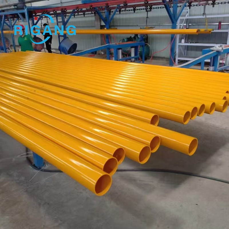 Plastic coated pipe